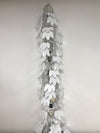 1.8m silver and white three-way foil Christmas lantern decoration
