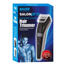 Load image into Gallery viewer, Bauer Professional SalonPro Men&#39;s Hair Trimmer and Clippers ~ Rechargeable, Cordless

