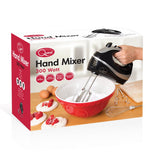 Quest black hand mixer for baking and food preparation