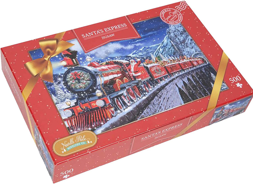 Christmas 500 Piece Jigsaw Puzzle - Santa's Express Train