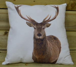 Premier 45cm reindeer cushion - Brown reindeer
