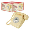 Benross cream retro corded telephone with push-button dial