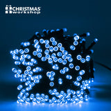 200 blue LED chaser Christmas lights alternate view