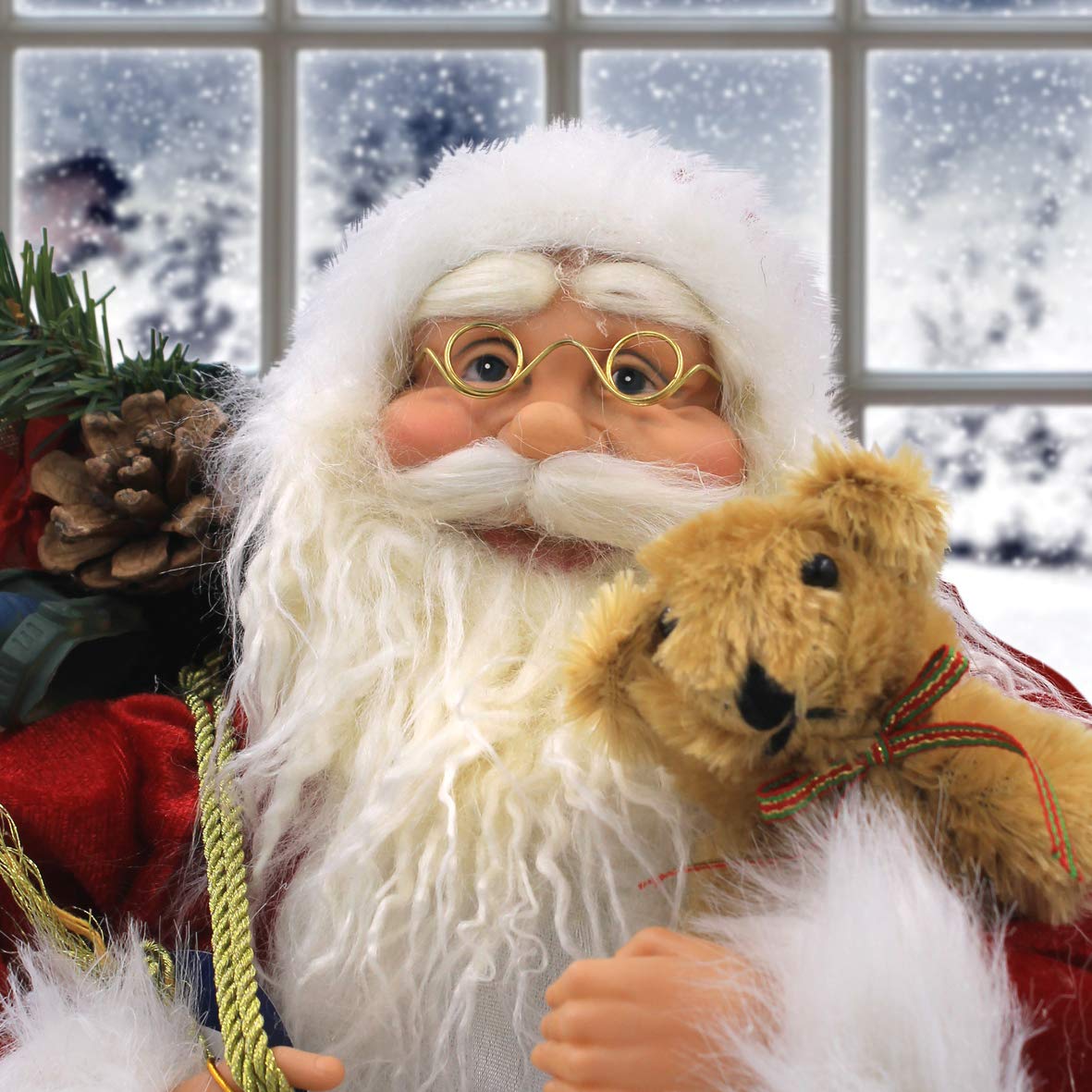 60cm traditional Santa Claus indoor Christmas figure