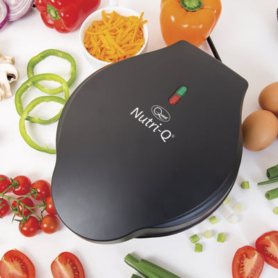 Healthy Eating Twin Double Marble Coated Ceramic Plates Omelette Maker, Plastic, 700 W