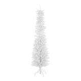 6ft white slimline artificial Christmas tree with 560 tips and metal stand