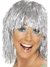 Premier silver tinsel devil wig for Halloween fancy dress