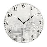 Widdop 30cm glass wall clock for kitchen or home