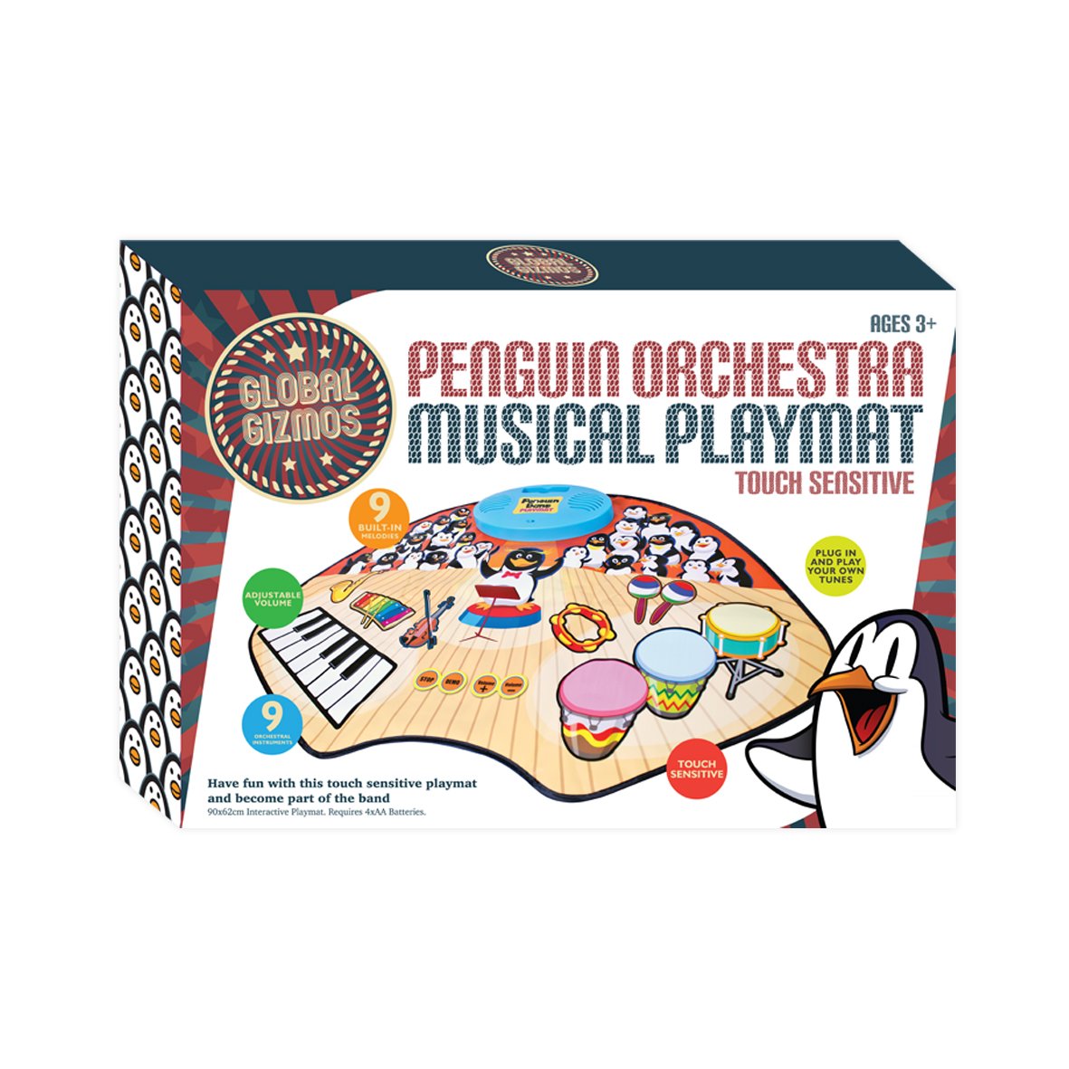 Penguin Orchestra touch-sensitive electronic music mat