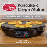 Quest 35540 pancake and crepe maker with raised edge