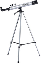 Kids Lightweight Refractor Telescope with Tripod, Silver