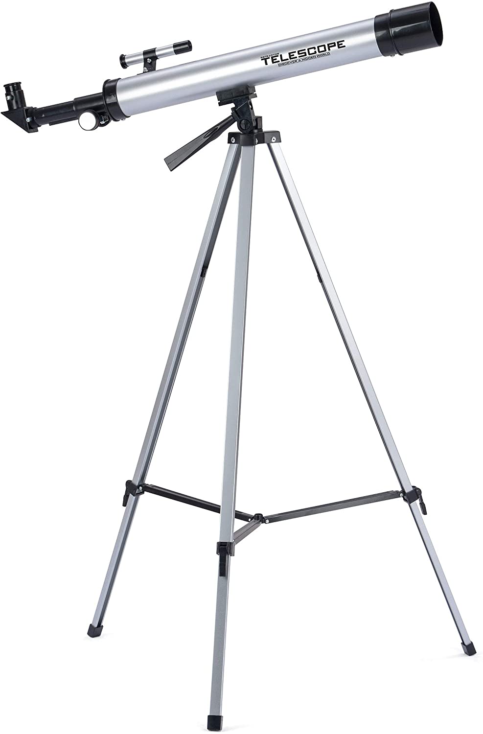 Kids Lightweight Refractor Telescope with Tripod, Silver