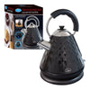 Fast Boil Diamond Cut Pyramid Shape Cordless Kettle, 3000 W, 1.7 Litres, Black