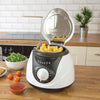 Quest 1L 900W white deep fat fryer with adjustable thermostat