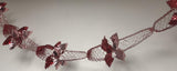 Red pink 9ft foil Christmas garland