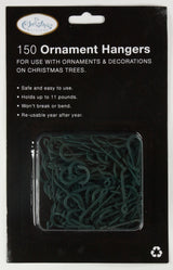 The Christmas Workshop 150 green Christmas tree ornament hangers