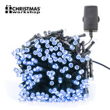 200 blue LED chaser Christmas lights, 13.9m