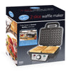 Twin Two Slice Waffle Maker, Stainless Steel, 1000 W, Silver