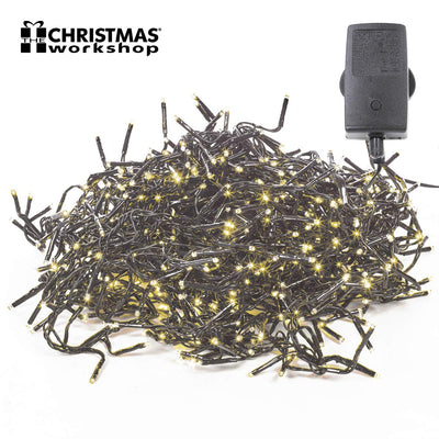 Christmas Chaser Lights 1000 LED Warm WhiteIndoor Outdoor Multi Action 8 Settings