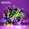 200 multicoloured LED chaser Christmas lights, 13.9m