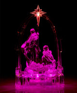 Battery-operated colour-changing Nativity decoration