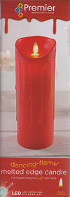 Premier red 23cm LED dancing flame candle