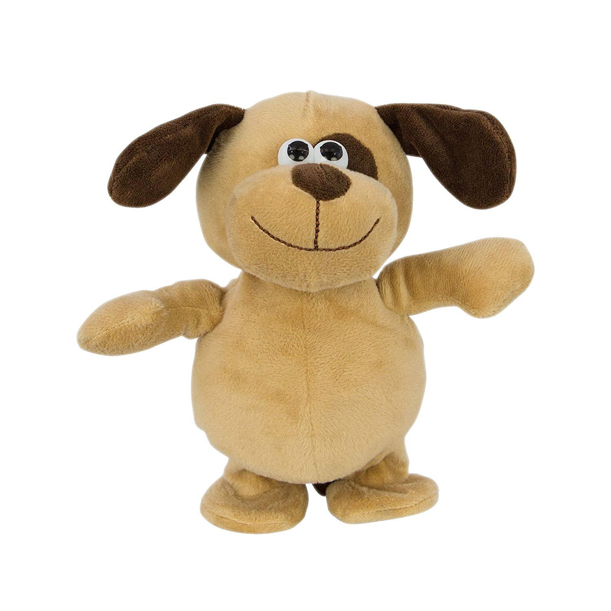 Interactive plush dog voice-mimicking toy alternate view