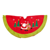 90cm festive Reindeer tree skirt for Christmas tree base