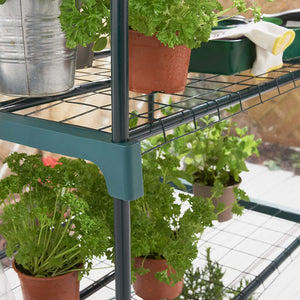 4 Tier Greenhouse / 4 Sturdy Mesh Shelves For Plants / UV Resistant & Tear Resistant Transparent PVC Cover / 10kg Load Per Shelf / Keeps Plants Safe From Weather