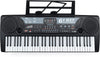 Black kids 61-key electronic keyboard with microphone
