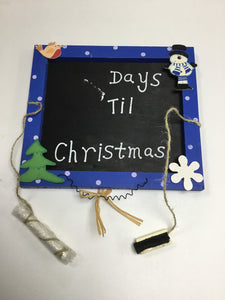 2 x Countdown To Christmas Chalkboards