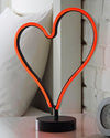 30cm LED neon heart light for indoor display