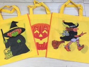 TRICK OR TREAT BAG (WITCH ON BROOM)