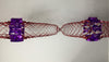 15ft red and purple heavy-duty foil Christmas garland