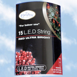 Battery Operated Red LED Lights