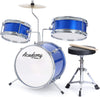 Academy of Music Kids 3 Piece Drum kit, First Musical Instrument For Children, Mini Drum Set