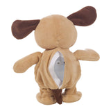 Walking talking plush dog toy detail view