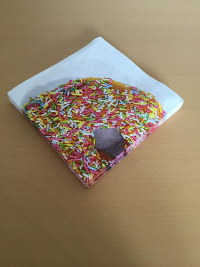 20 Paper Napkins (33cm x 33cm) - Doughnuts