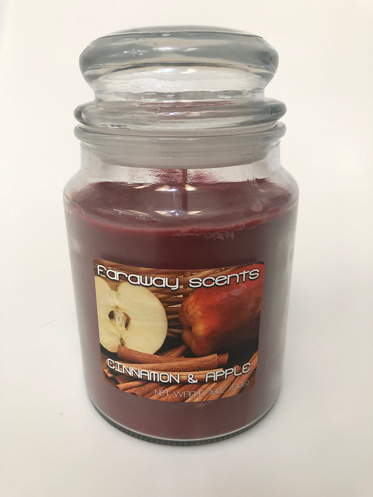 Liberty Faraway Scents Cinnamon and Apple 18oz jar candle