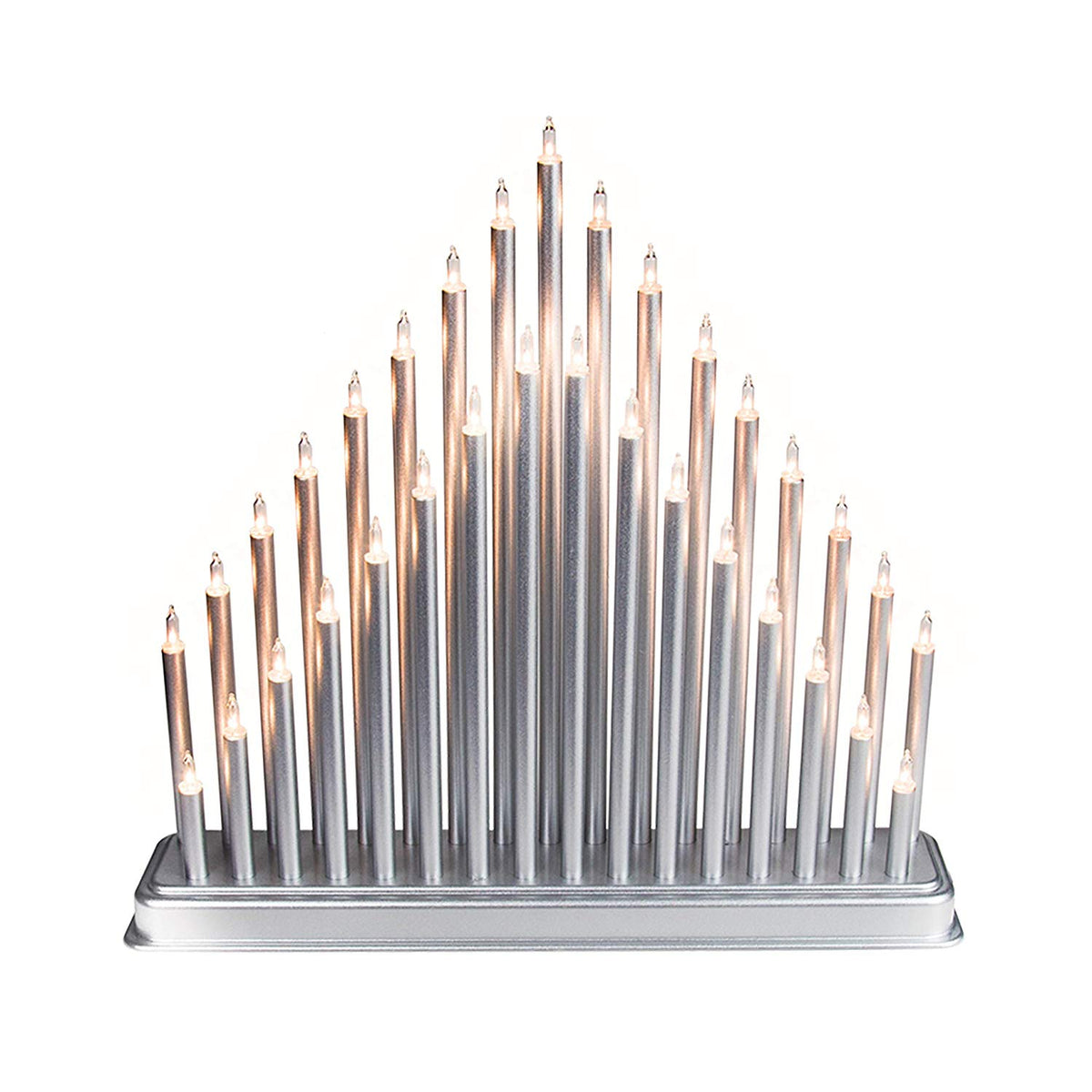 33 LED silver candle bridge Christmas decoration