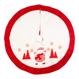 The Christmas Workshop Snowman tree skirt detail