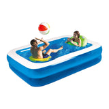 Family inflatable rectangular paddling pool 3m x 1.8m