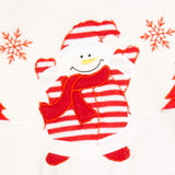 Festive Snowman Christmas tree base cover white and red