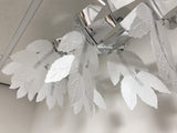 Silver white foil Christmas lantern hanging decoration