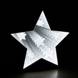 59 LED white star infinity mirror light detail