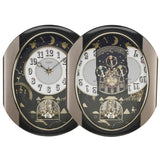 Rhythm Peaceful Night wall clock open animated motion display