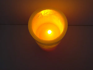 5cm LED Pillar Candle With Santa Design