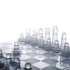 Global Gizmos 81100 glass chess and draughts 2-in-1 game set