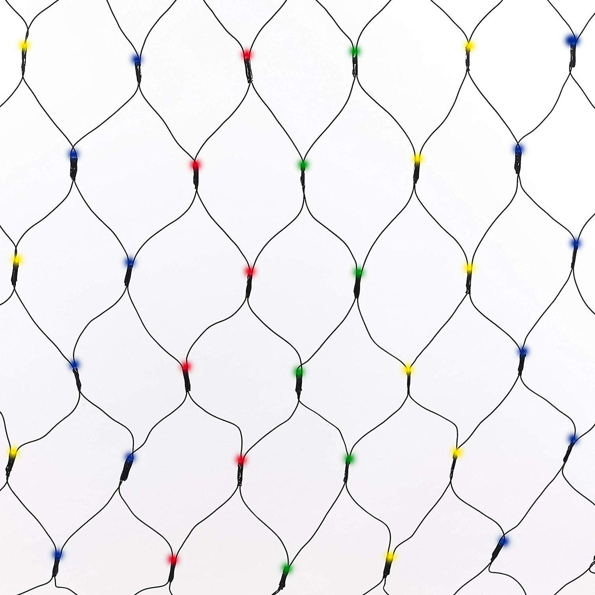 150 multicoloured LED Christmas net lights