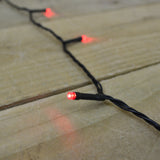 Premier red Supabright Christmas light set detail